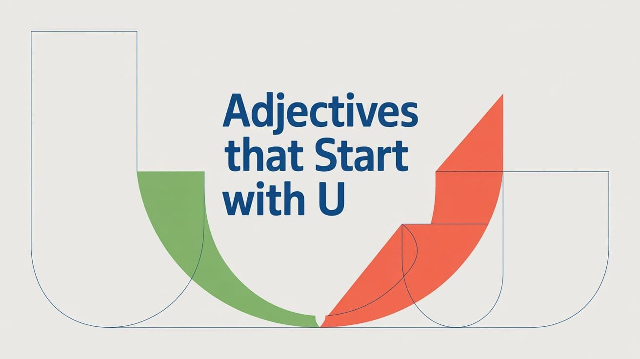 Adjectives That Start With U