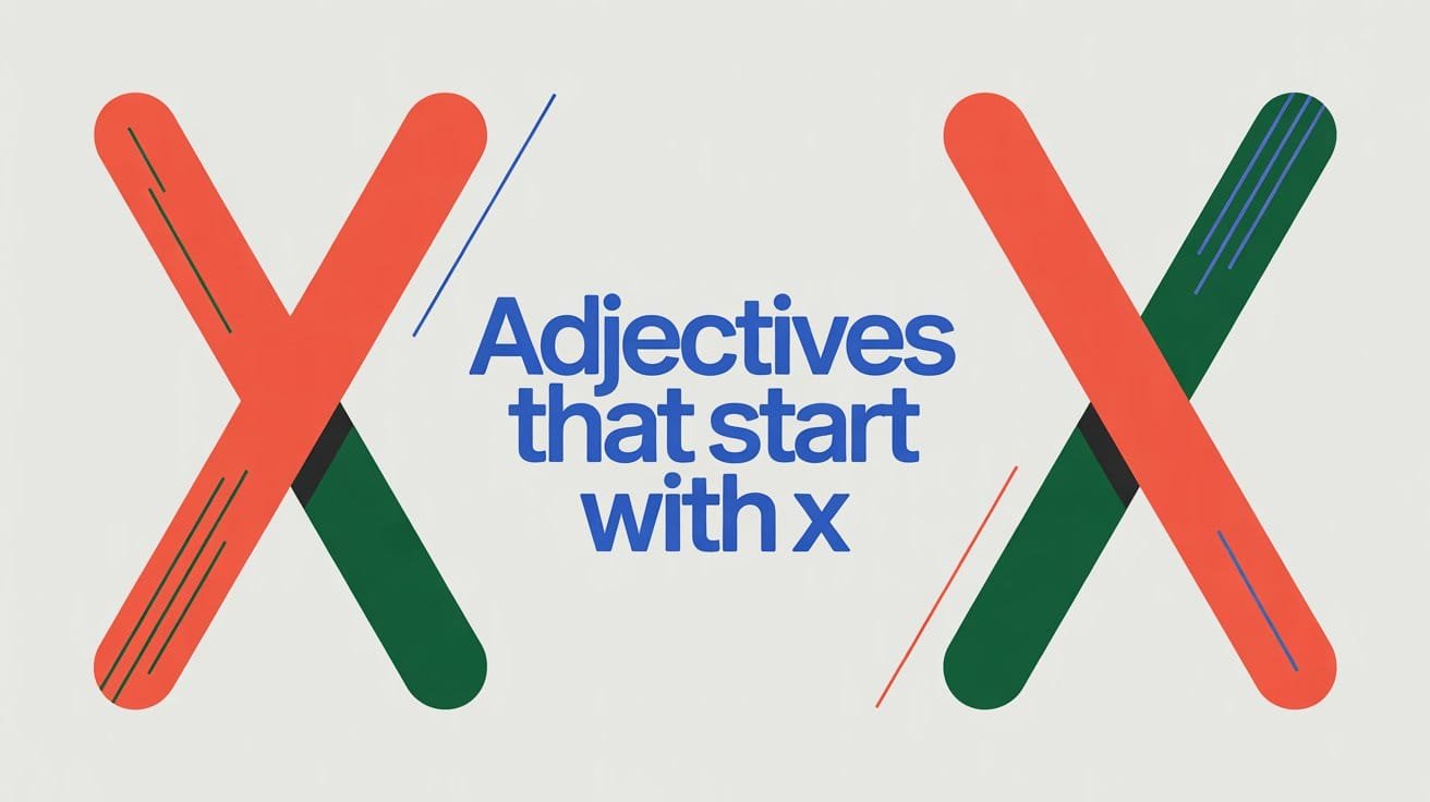 Adjectives That Start With X