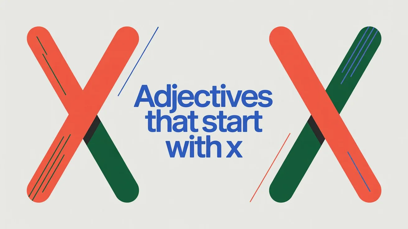 Adjectives That Start With X