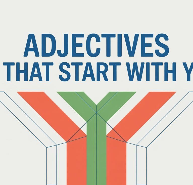 Adjectives That Start With Y