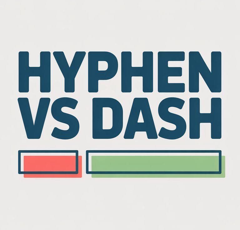 Hyphen vs Dash
