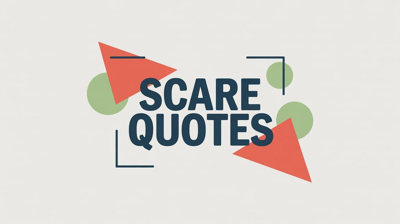 Scare Quotes in Writing