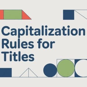 Capitalization Rules for Titles