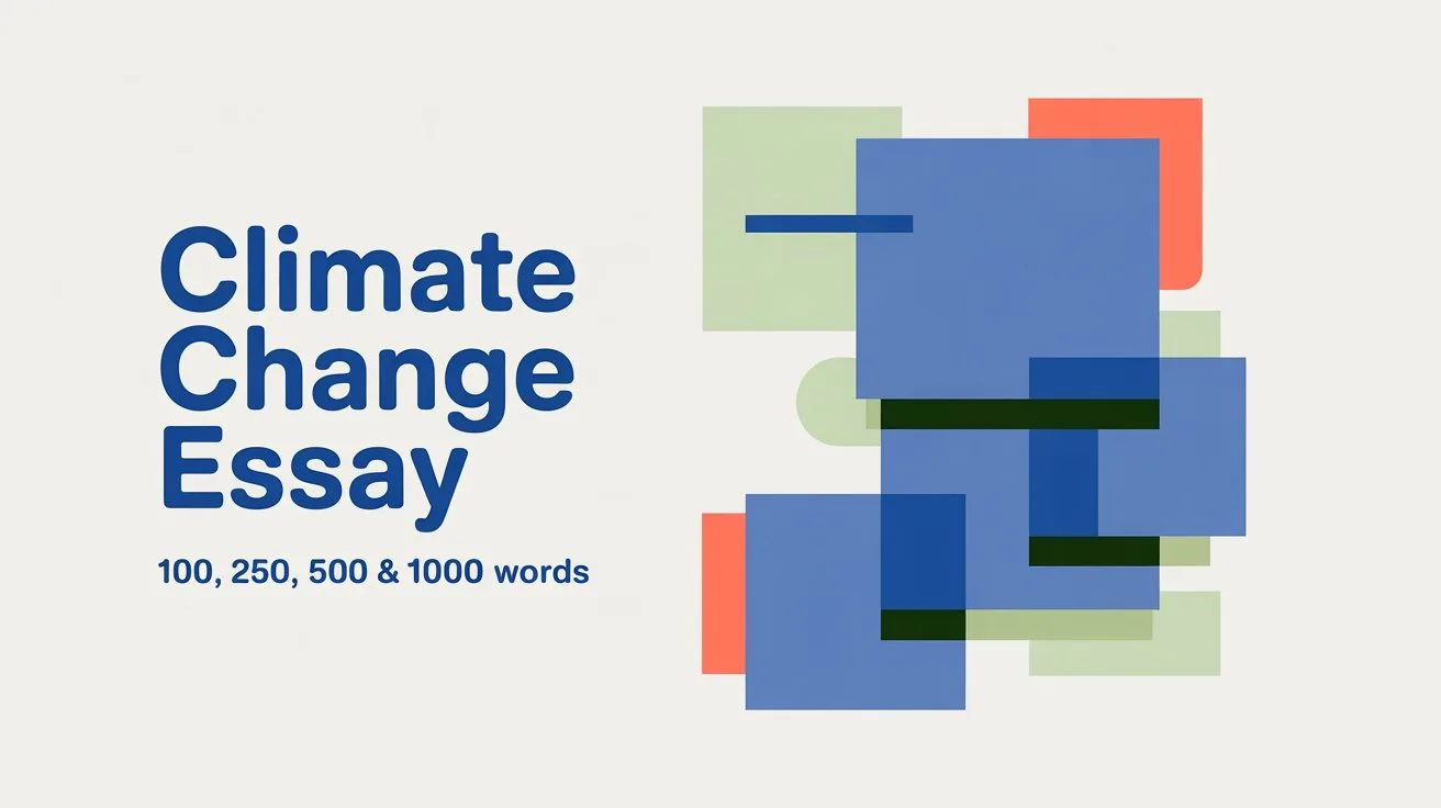 Climate Change Essay (100, 250, 500, 1000 Words)