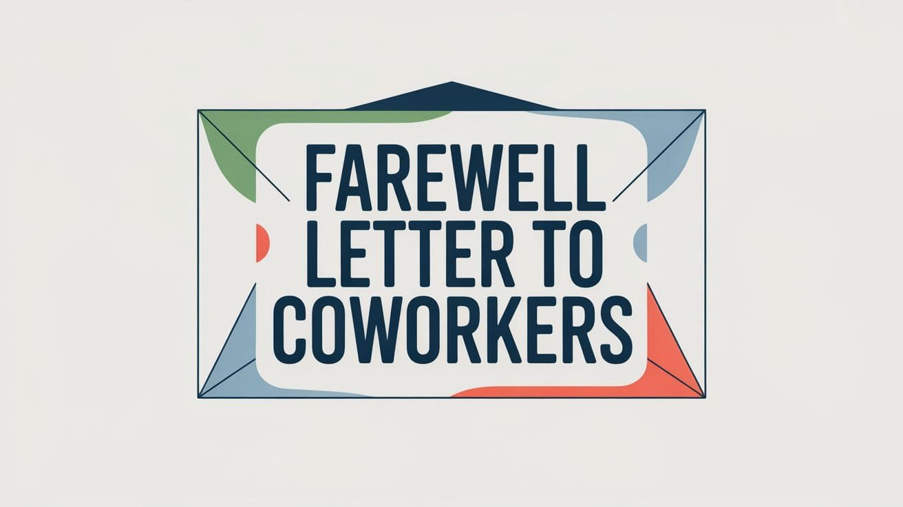 Farewell Letter to Coworkers