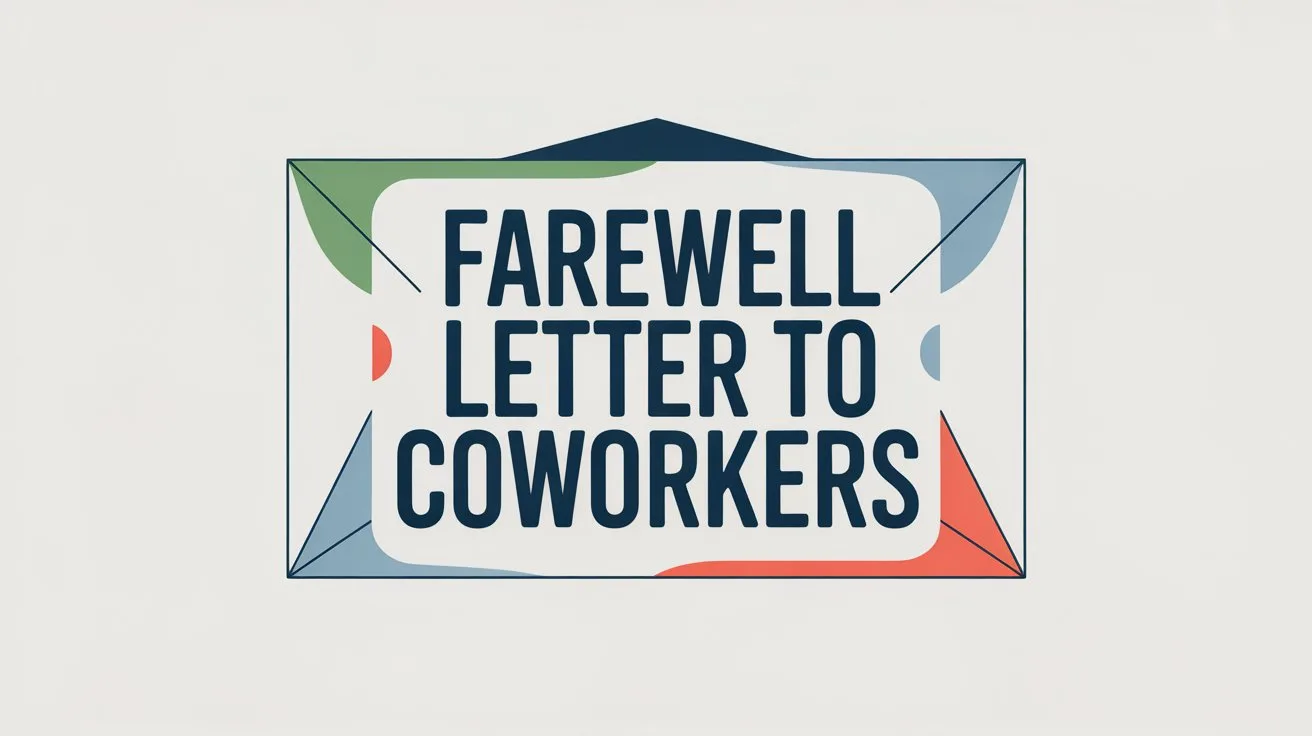 Farewell Letter to Coworkers