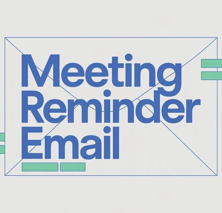 How to Write a Meeting Reminder Email
