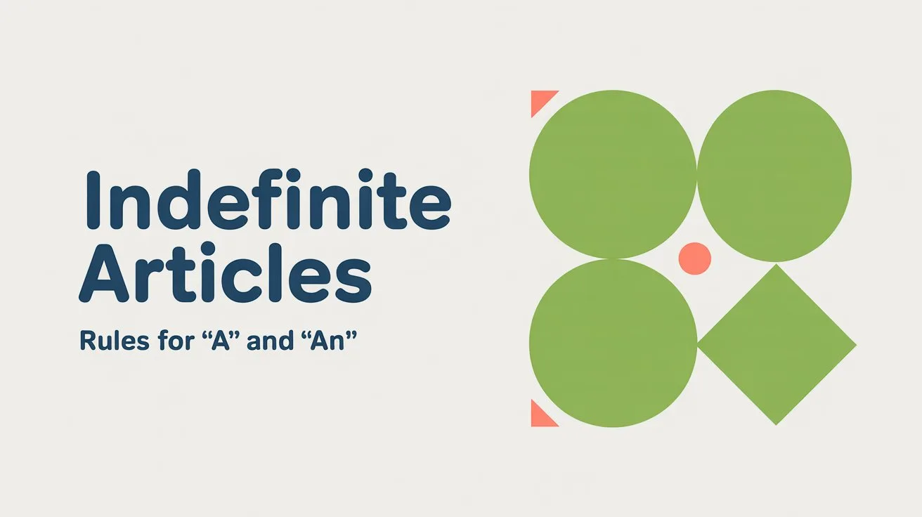 Indefinite Articles in Grammar