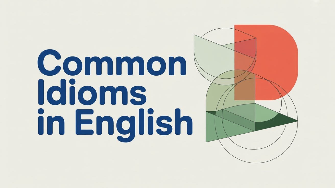 Common English Idioms with Meaning and Examples