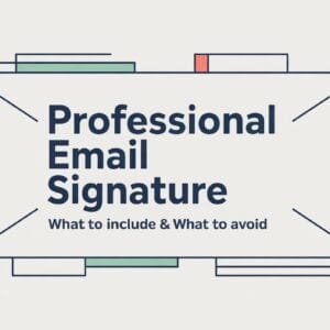 Professional Email Signature