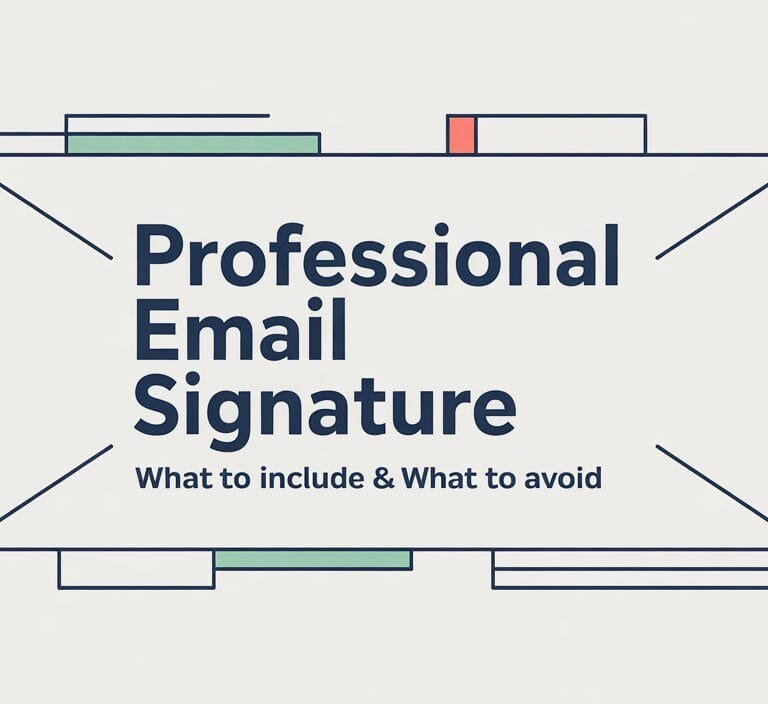 Professional Email Signature