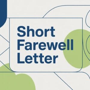 Short Farewell Letter to Colleagues