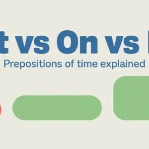 At vs On vs In Prepositions of Time Explained