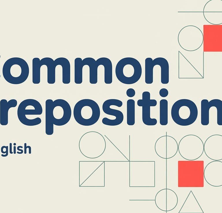 List of Common Prepositions in English