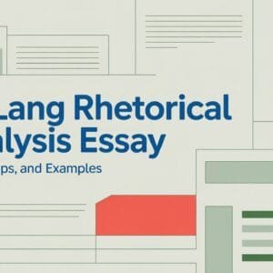 AP Lang Rhetorical Analysis Essay
