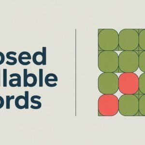 Closed Syllable Words List
