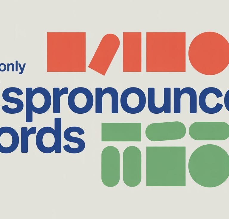 Commonly Mispronounced Words in English