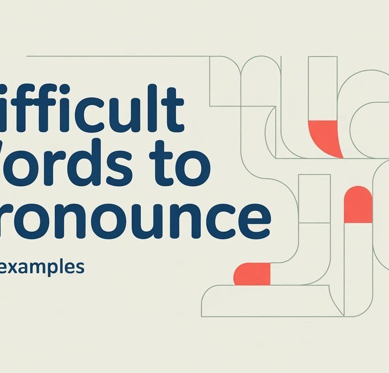 Difficult Words to Pronounce in English