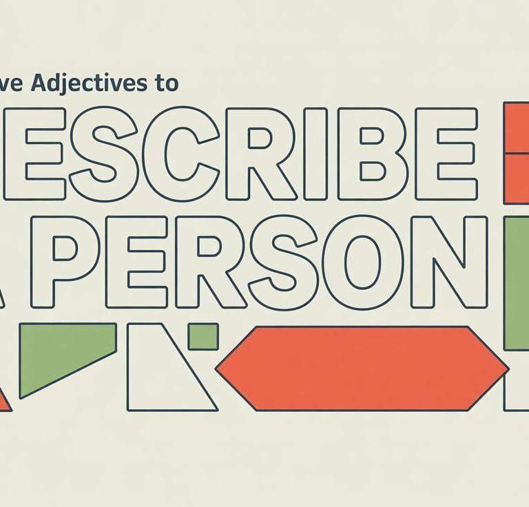 Negative Adjectives to Describe a Person