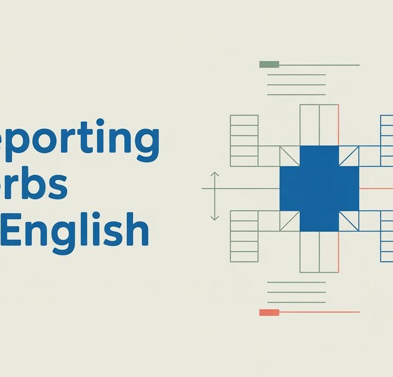 Reporting Verbs in English