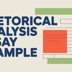 Rhetorical Analysis Essay Example