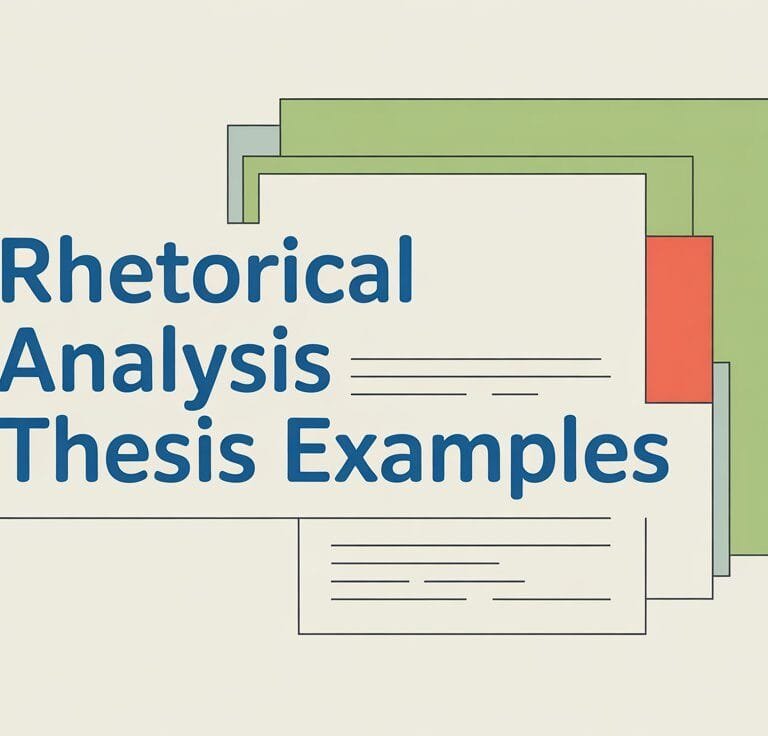 Rhetorical Analysis Thesis Examples