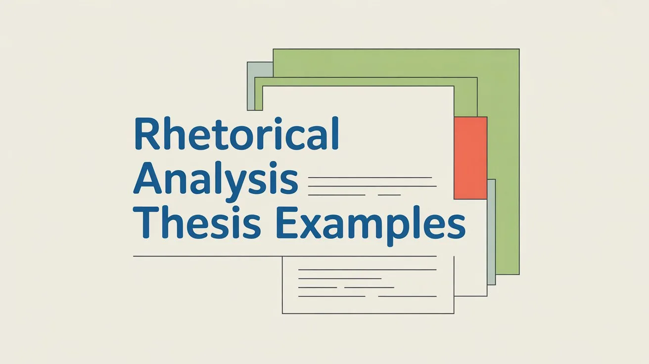 Rhetorical Analysis Thesis Examples