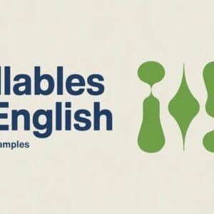 Syllables in English Types and Examples