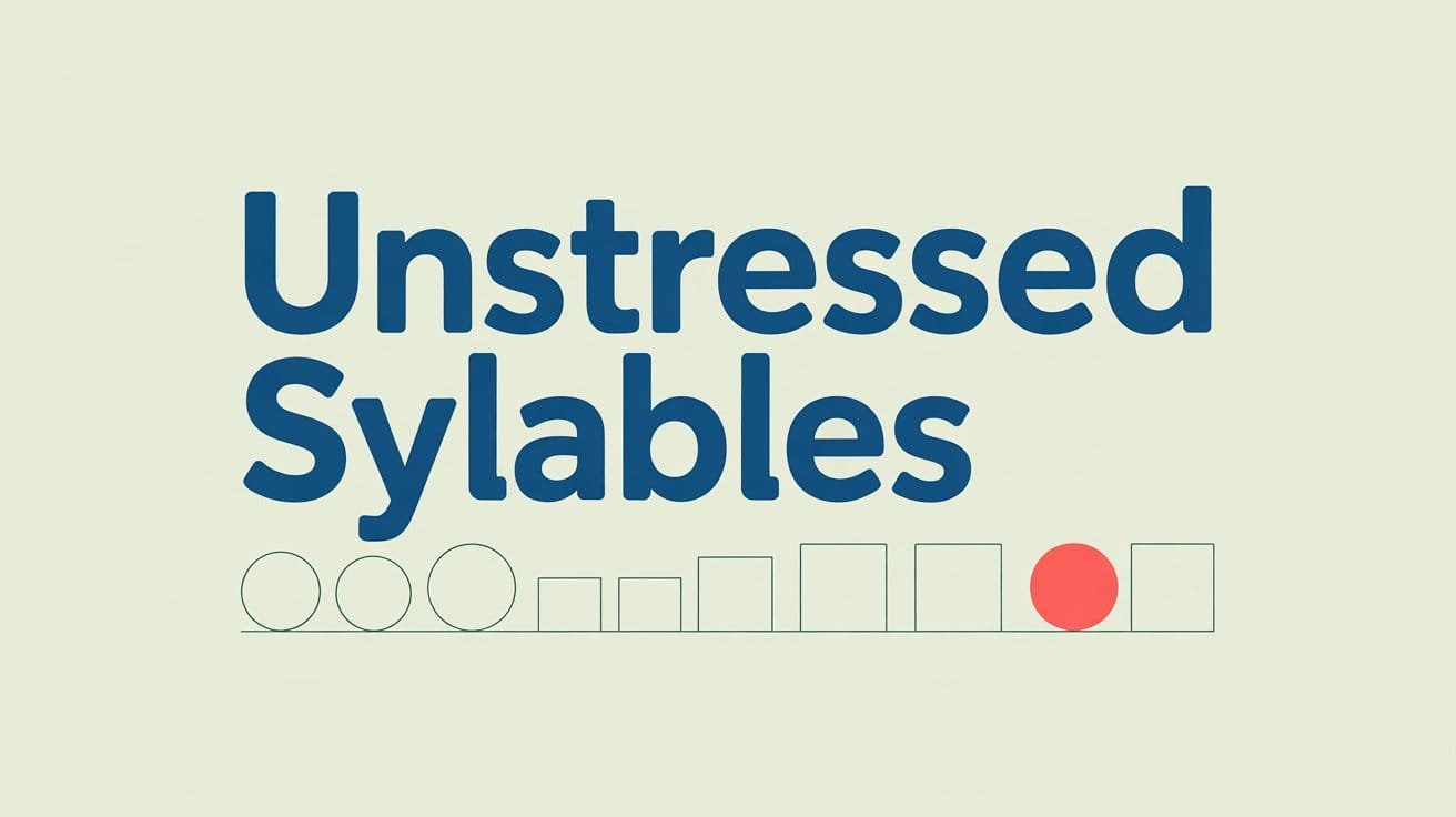 Unstressed Syllables Meaning and Examples